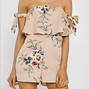 Parisian White Playsuit, Size 8 (M/L)